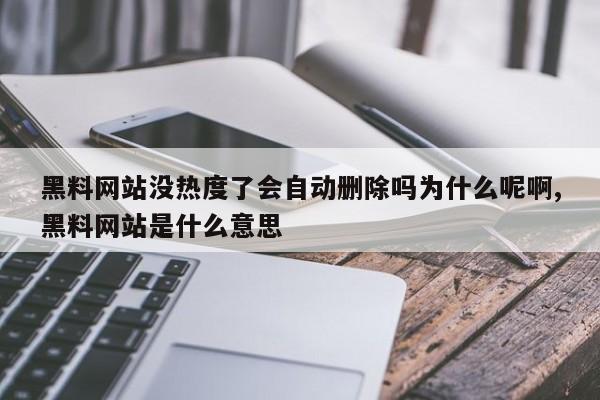 黑料网站没热度了会自动删除吗为什么呢啊,黑料网站是什么意思
